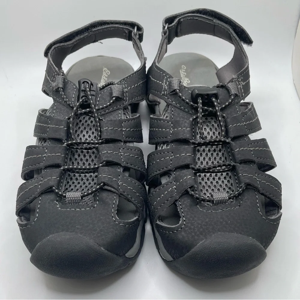 Eddie Bauer Boys Size 2 Cinch Cord Athletic Hiking Sandals Sport Shoes NWOT